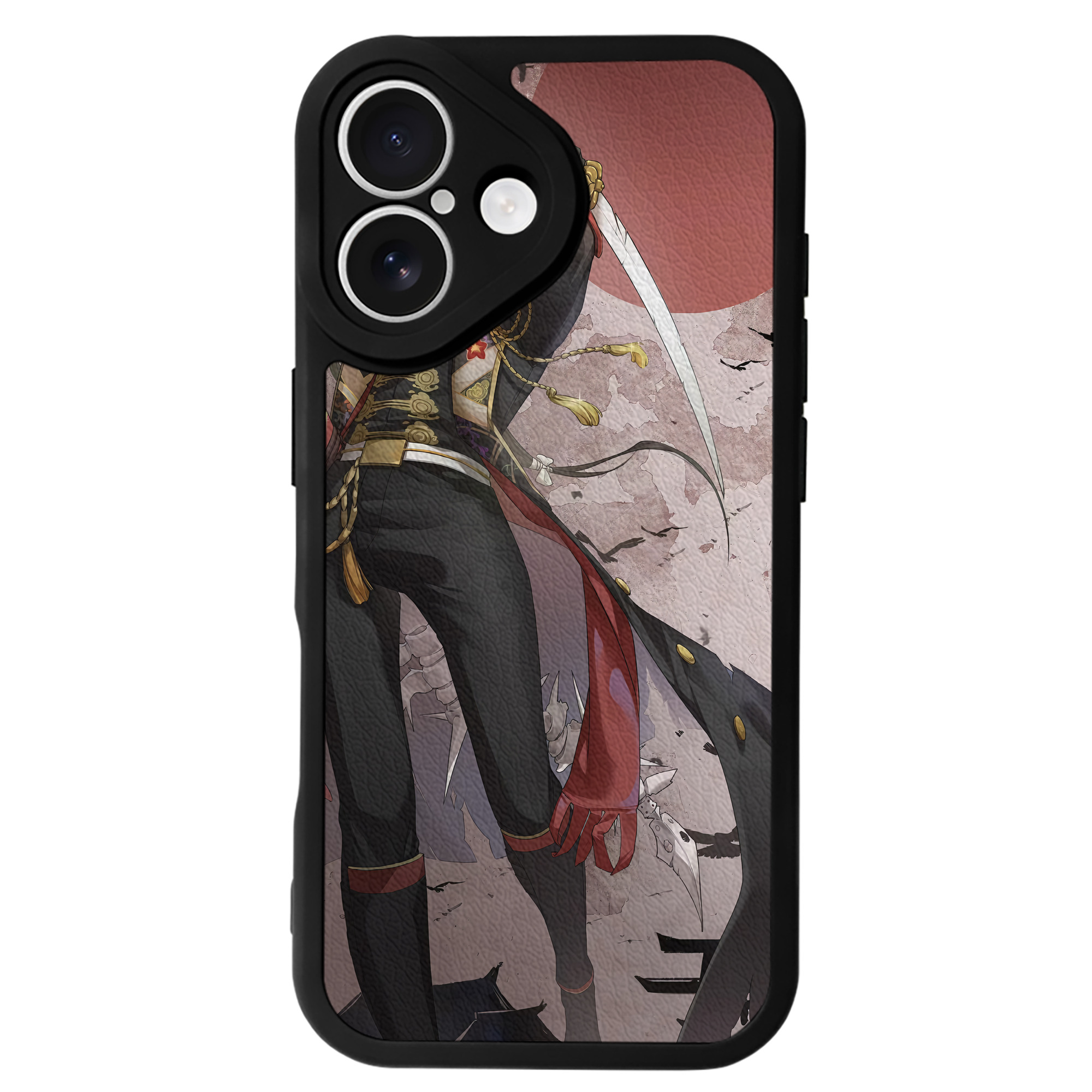 （画像用） 刀剣乱舞 Touken Ranbu 【iPhone 16シリーズ対応】シリコンスマホケース（レザー調） 材質：シリコン
